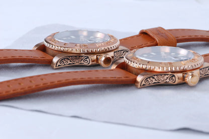 HEIMDALLR Bronze Diver Watch HMCR21 NH36 Automatic Sapphire BGW-9 Lume 44MM Yachmaster 30Bar