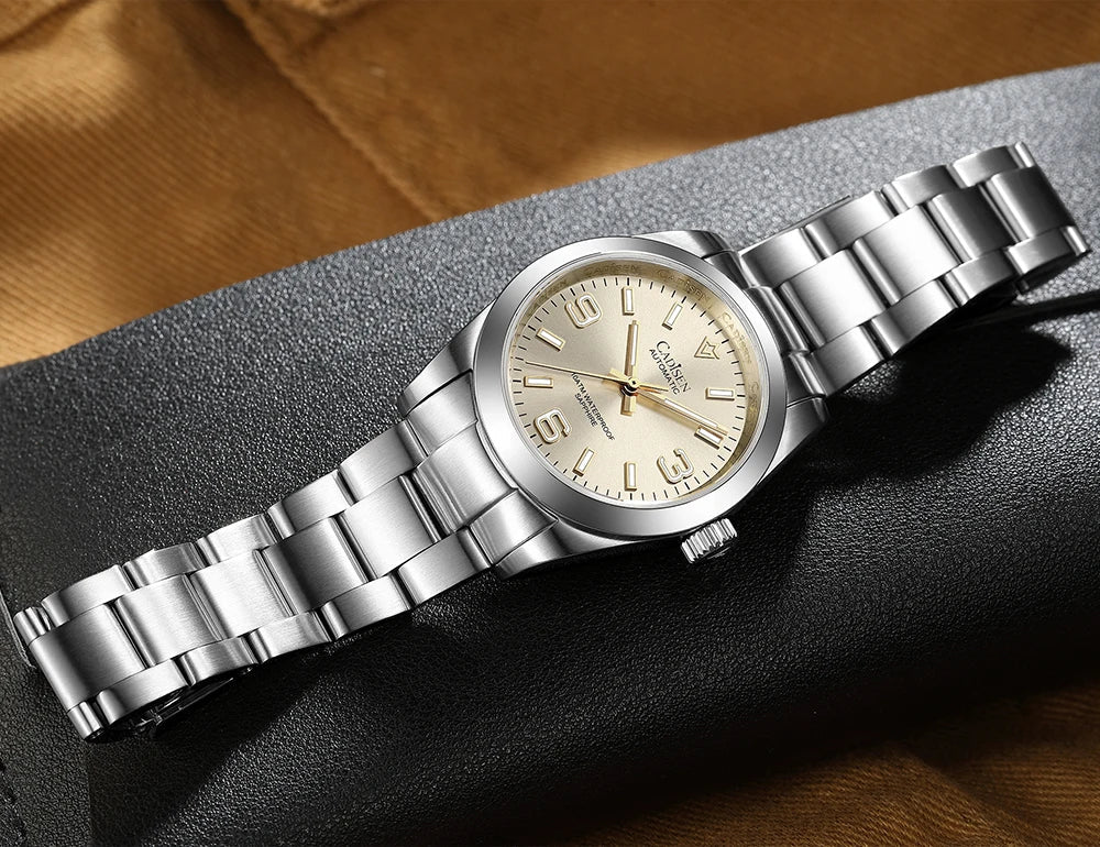 Cadisen C8213 Oyster Watch 36MM NH35 AR Sapphire BGW9 Lume 100M Waterproof