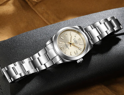 Cadisen C8213 Oyster Watch 36MM NH35 AR Sapphire BGW9 Lume 100M Waterproof