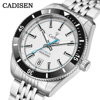 CADISEN C8237 Dive Watch BB58 Japan NH35A Ceramic Bezel 10Bar AR sapphire 40MM
