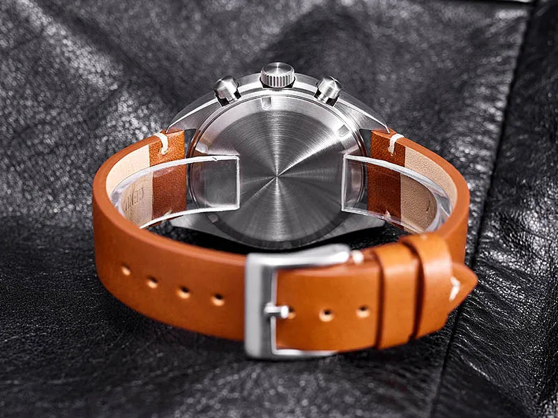 Customizable Watch Baltany 39mm Vk64 Quartz  Military watch Chrono RAF 6BB Homage Multifunction Chronograph 5bar AR Sapphire Swiss Lume