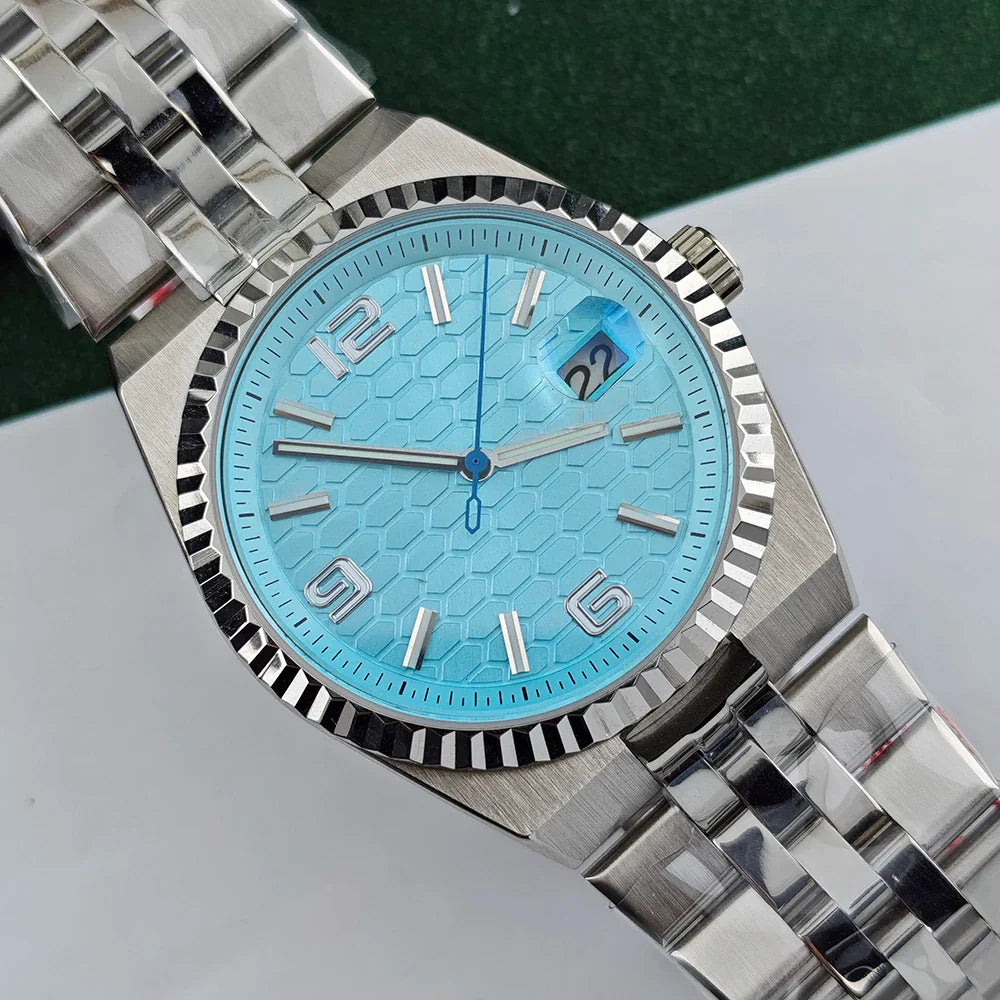 PRX Watch Fluted Case TD305F 40mm NH35 Automatic watch land type Sapphire Honeycomb dial 5bar