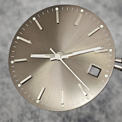 29mm Log Dial 8215 Watch Dial + Watch Hands Set Green Luminous Watch Faces Modified Accessories for 8215 / 8200 / 2813 Movement