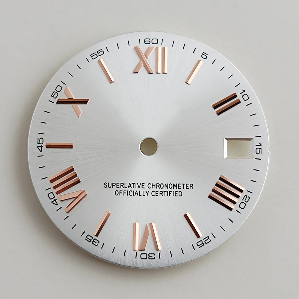 28.5mm NH35 dial Roman dial S Dial Modified Dial for NH35/NH36 Automatic Movement Watch accessories