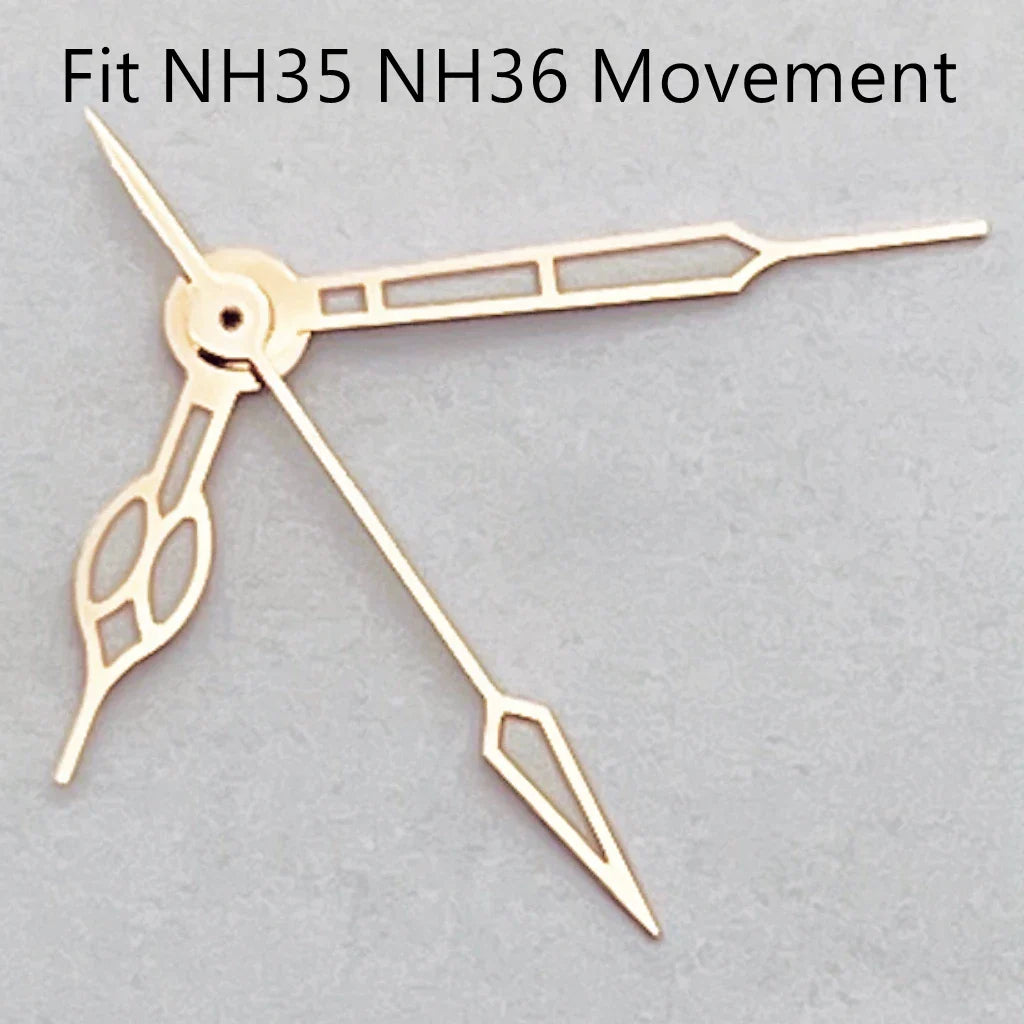 Silver/Black/Gold/RoseGold Watch Hands Green Luminous Fit NH35 NH36 NH38 Automatic Movement Watch Accessories