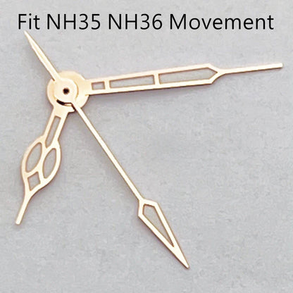 Silver/Black/Gold/RoseGold Watch Hands Green Luminous Fit NH35 NH36 NH38 Automatic Movement Watch Accessories