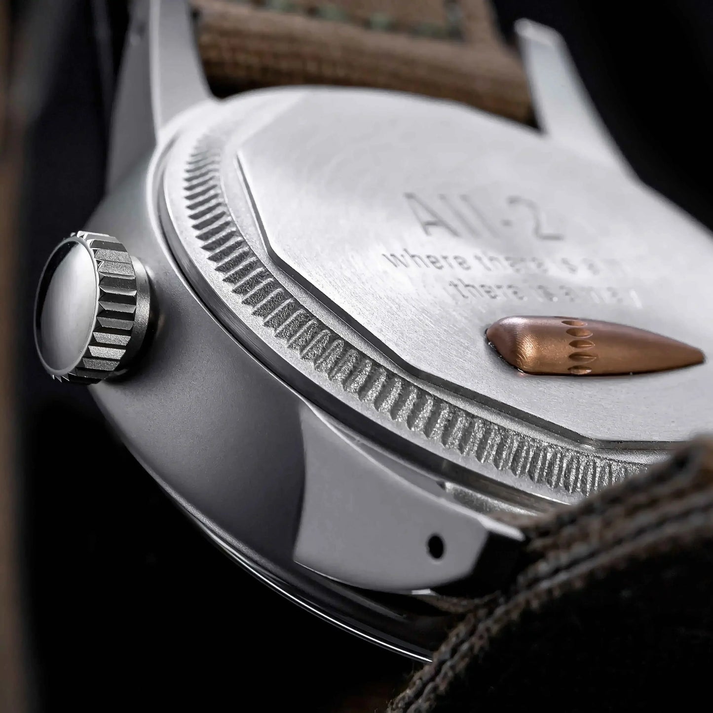 THORN SHY040 A11 Titanium Pilot Watch Military Retro NH35 AR Sapphire Luminous bullet in the back