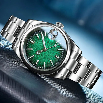 Explorer Watch Tandorio TD110T 36/39mm Teacup Pattern Date Luminous  Sapphire 10bar Dress