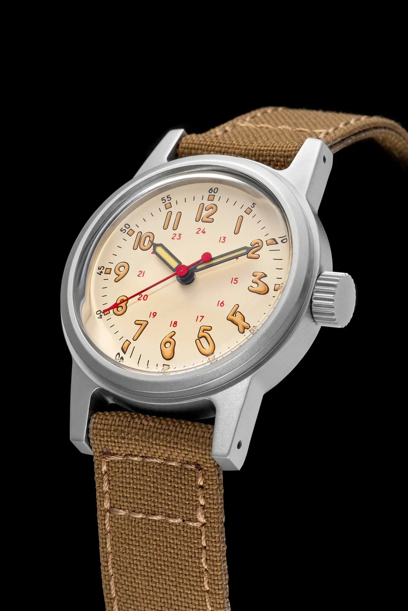 THORN SHY043 36mm  NH35 Automatic Retro Field Military Watch C3 Luminous 10bar