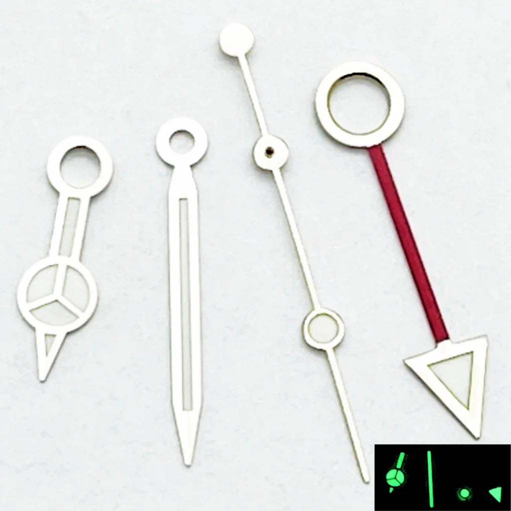 RICHUS NH34 GMT Watch Hands Silver/Black/Gold/RoseGold Blue Luminous Fit NH34 Movement Watch Accessories