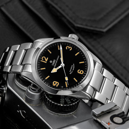 THORN T003 34mm Retro Watch PT5000 Automatic Dome Sapphire Luminous 10Bar dress explorer