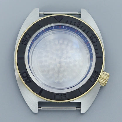 41mm NH35 Watch Case Stainless Steel Accessories For NH35 NH34 Mod Abalone NH36 NH70 Movement 28.5mm Dial Sapphire Crystal Glass
