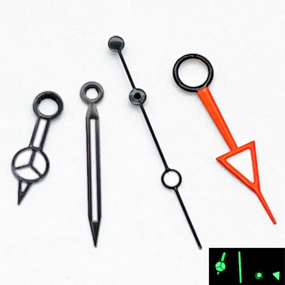 RICHUS NH34 GMT Watch Hands Silver/Black/Gold/RoseGold Blue Luminous Fit NH34 Movement Watch Accessories