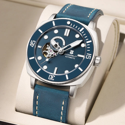 Corgeut 6030 42mm Hollow Skeleton NH39 Automatic 10bar Dress Watch