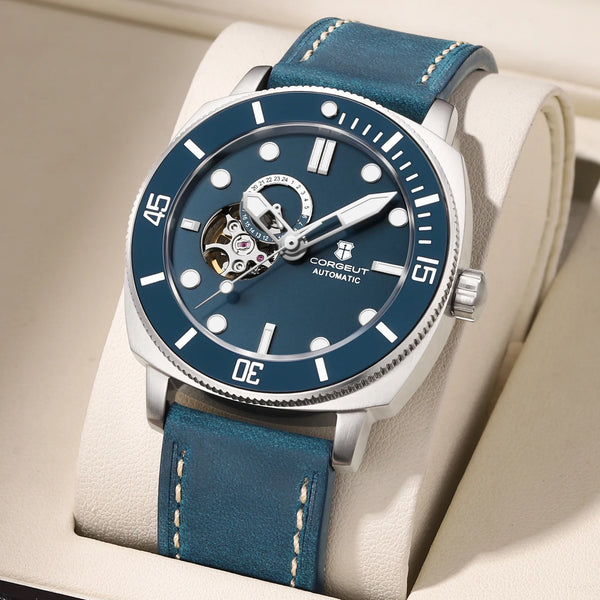 Corgeut 6030 42mm Hollow Skeleton NH39 Automatic 10bar Dress Watch