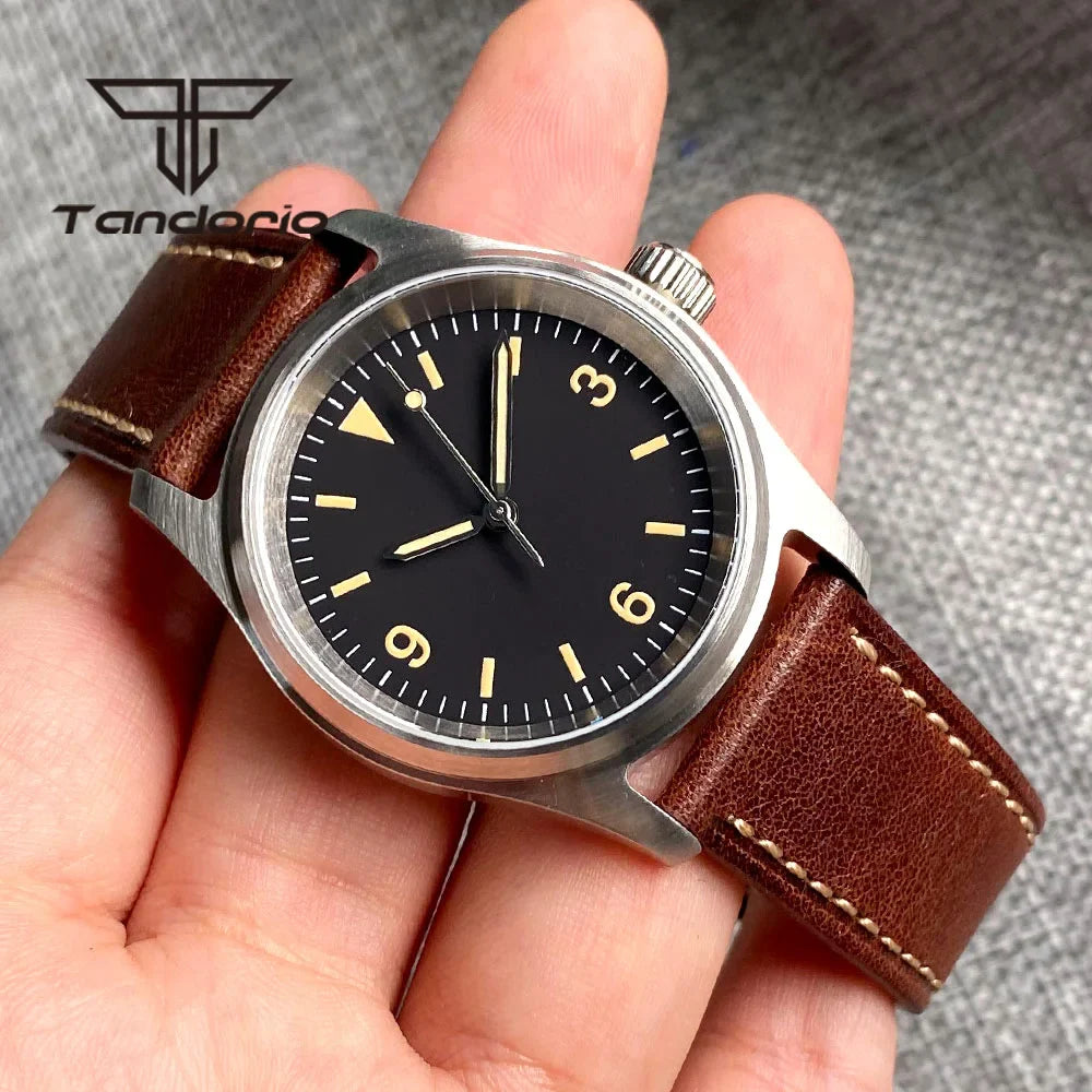 Tandorio 36mm Pilot Watch TD140B PT5000 NH35A Movement 20bar Sapphire