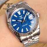 DateJust Watch Fluted Case Tandorio TD138B NH35 Automatic Watch Luminous 36mm/39mm Sapphire 10Bar