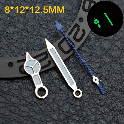 Watch hands NH36  Black/Rose Gold Watch Accessories Watch pointer N H35 NH36 Hands Blue Green/Green Glow fits for N H35