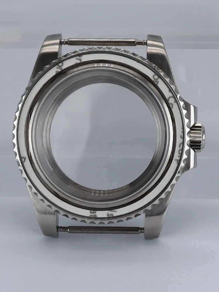 NH35 40mm SUB Black Ceramic Insert Watch Case Sapphire For NH34 NH35 NH36 NH38 4R36 Miyot8215 ETA2824 Movement 20ATM Waterproof