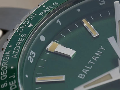 Baltany  S6083 GMT DIVE Watch 40MM Date NH34 Automatic Ceramic Bezel 20ATM Swiss lume AR Sapphier