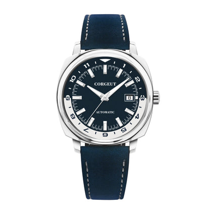 Corgeut 6018 glass back  42 MM NH35 Automatic Sapphire crystal 10ATM Dress watch