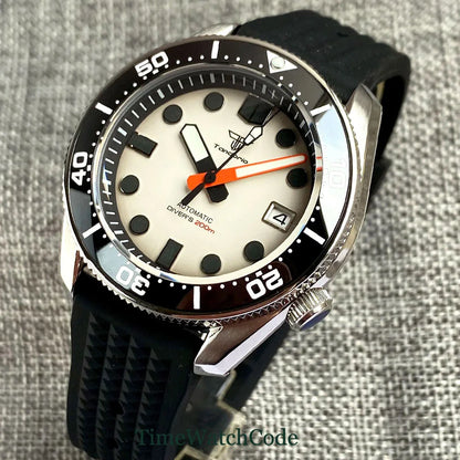 Tandorio SBDX001 20BAR Diving Watch TD236 NH35 Sapphire 43mm  Panda submariner