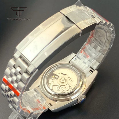 Tandorio Day Date Watch TD139 Seiko NH36 39mm / 36mm Sunburst Sapphire 10Bar