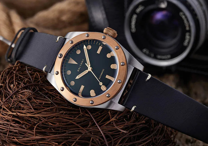 Baltany Bronze Watches Man B4030 Super LuminousNH38 Automatic 20ATMWaterproof Luxary Design Unique Vintage Mechanical Wristwates