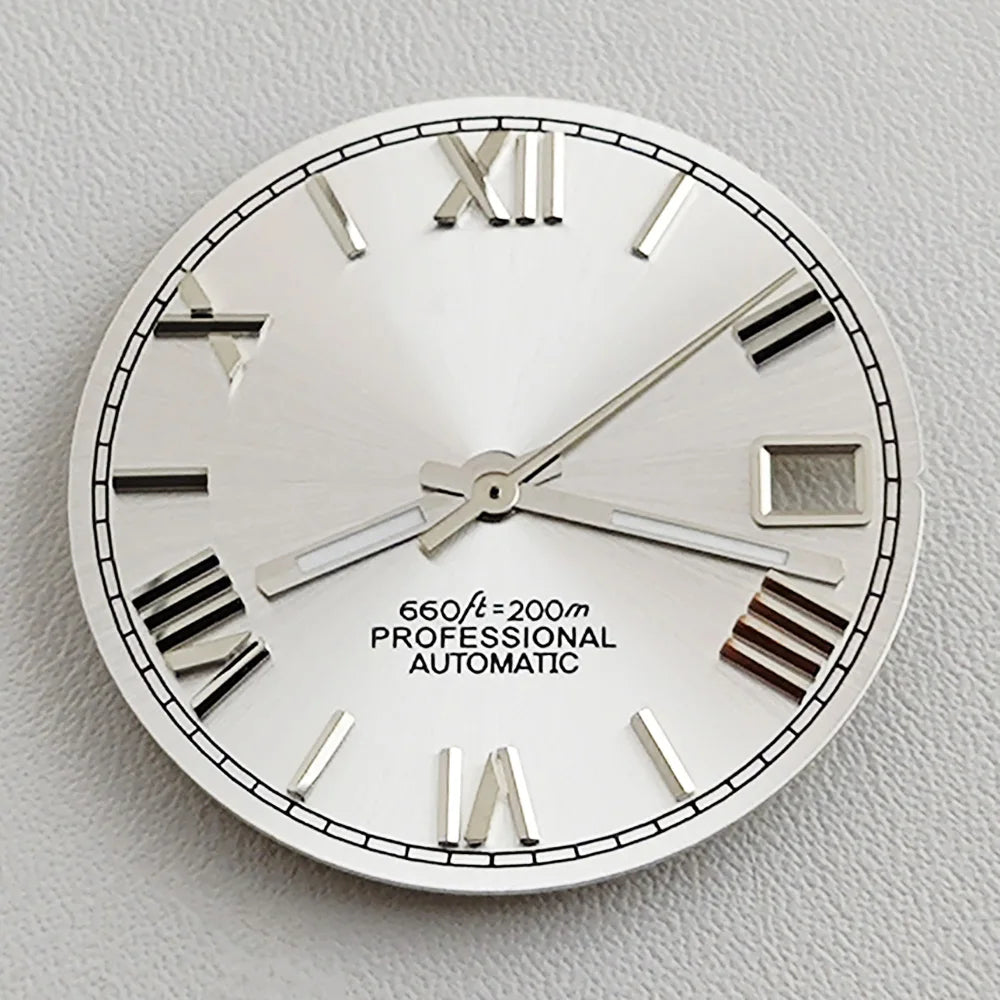 28.5mm NH35 dial Roman dial S Dial Modified Dial for NH35/NH36 Automatic Movement Watch accessories