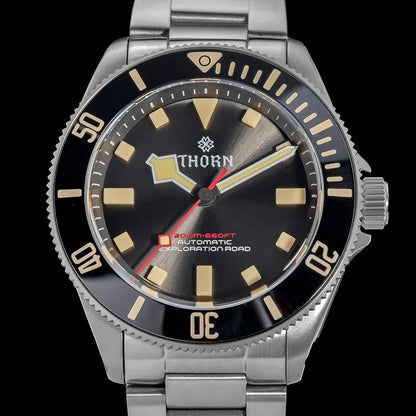 THORN SHY036 Titanium Sub Diver 39MM  Vintage PT5000  Automati Sapphire C3 Super Luminous 20bar