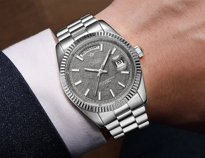 CADISEN C8215 DD40 Watches Day-Date AR Sapphir 10Bar MIYOTA 8285 Movt 40MM