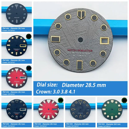 Watch Dial 28.5MM NH35 Dial Suitable For NH35 NH36 NH38 NH39 4R 6R Watch Modified Dial