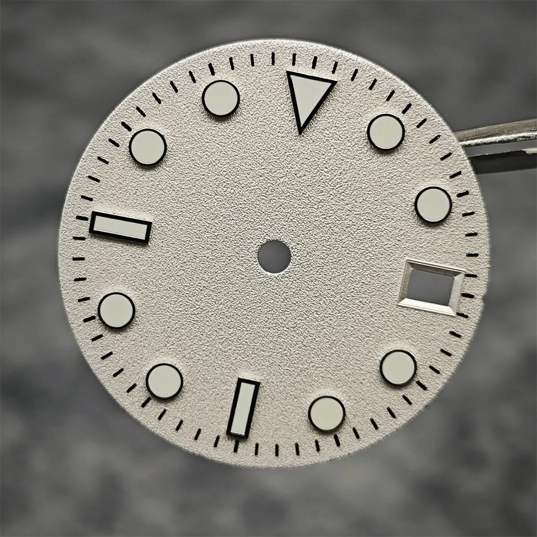 28.5MM Watch Dial NH35 Dial Frosted Texture Watch Faces Men's Watch Accessories for NH35/NH36/4R/7S Mechanical Movement
