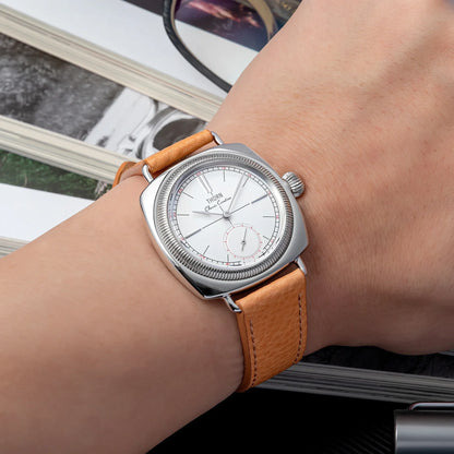 THORN T017 Square pillow-shaped 36mm Pilot couple wristwatch VD78 quartz Double Domed Sapphire 10Bar