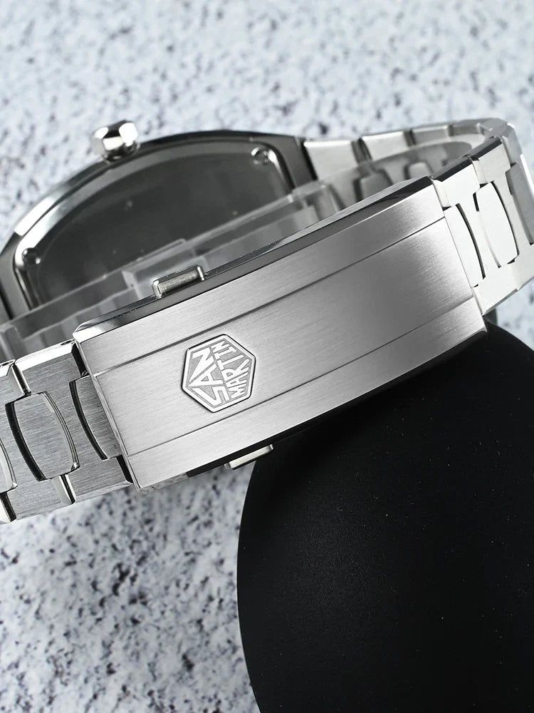 San Martin Dress Watch SN0145 39.5mm Tonneau Luxury Mineral Dial  PT5000 SW200 Automatic AR Sapphire Luminous