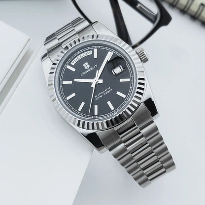 COTGEUT Day-Date 36mm  CG2029 Seagull ST1644 Automatic Sapphire 5Bar DD36 Watch