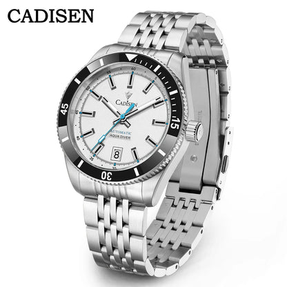 CADISEN C8237 Dive Watch BB58 Japan NH35A Ceramic Bezel 10Bar AR sapphire 40MM