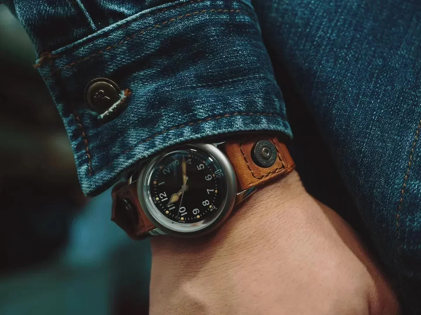 THORN SHY040 A11 Titanium Pilot Watch Military Retro NH35 AR Sapphire Luminous bullet in the back