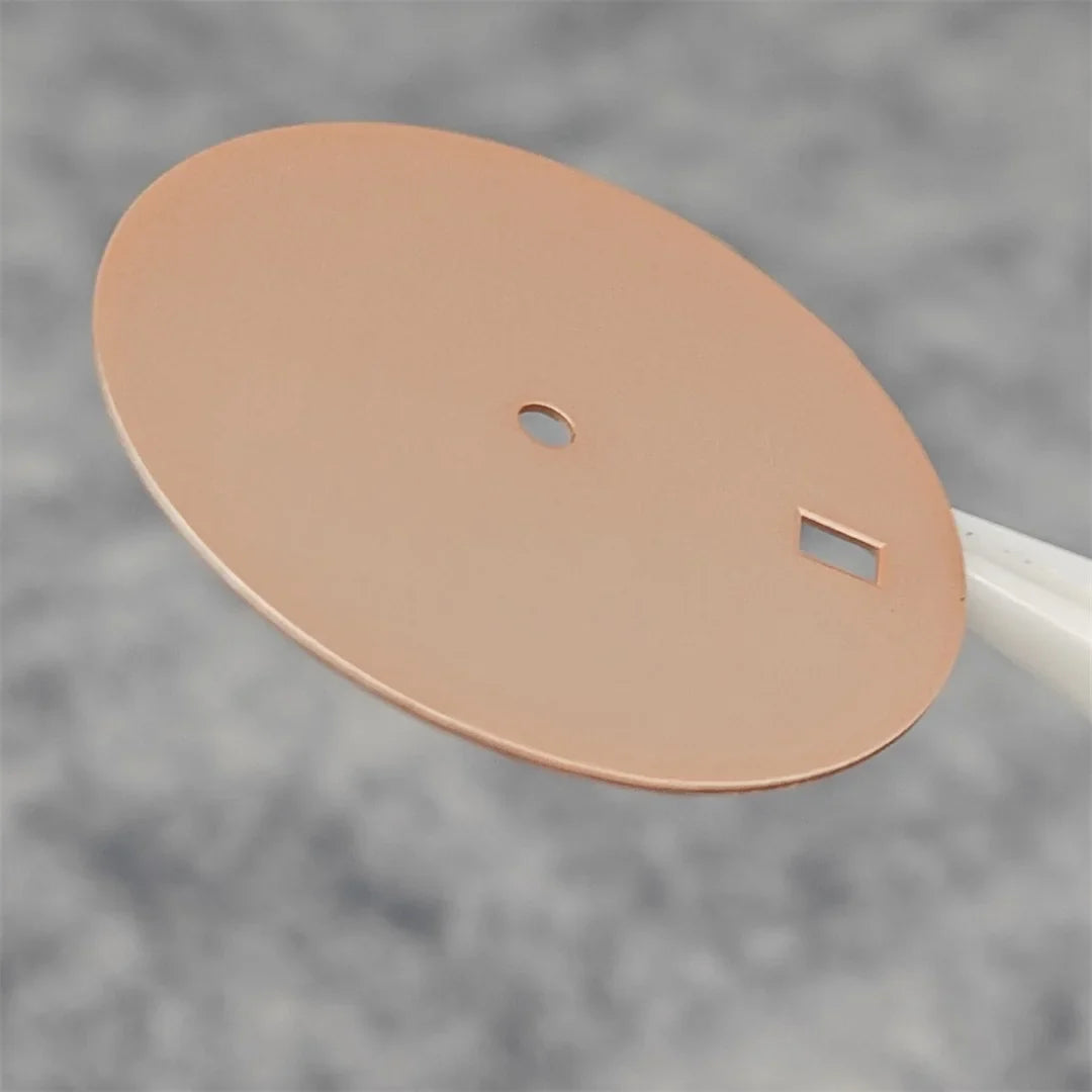 30.5mm Watch Dial DIY Vertical Texture Surface with Date Faces for PP Case Watch Accessories for NH35A / 4R35 Movement