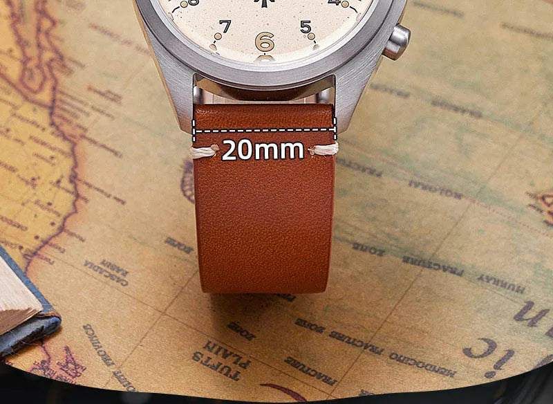 Customizable Watch Baltany 39mm Vk64 Quartz  Military watch Chrono RAF 6BB Homage Multifunction Chronograph 5bar AR Sapphire Swiss Lume