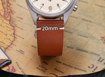 Customizable Watch Baltany 39mm Vk64 Quartz  Military watch Chrono RAF 6BB Homage Multifunction Chronograph 5bar AR Sapphire Swiss Lume