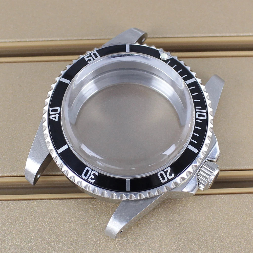 38mm Vintage Diving Watch Case Dome Acrylic Glass For Seiko NH35 NH36 NH38 NH34 Automatic Movement 28.5mm Dial Retro Submariner