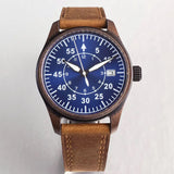 39mm Pilot Watch Wristfull P101 AR Sapphire Electroplated Copper Style Aged NH35A 10ATM