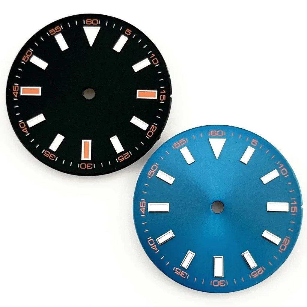 NH ETA 28.5mm Sterile Watch Dial Blue Luminous Fit NH35 NH36 ETA 2824 2836 Miyota 82 Series Movement Automatic Watch Accessories