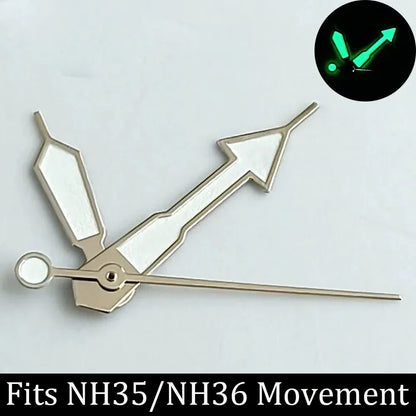 high-quality Watch accessories watch pointer NH series 35 NH36 hands green  luminous suitable for N H35/ NH36 movement