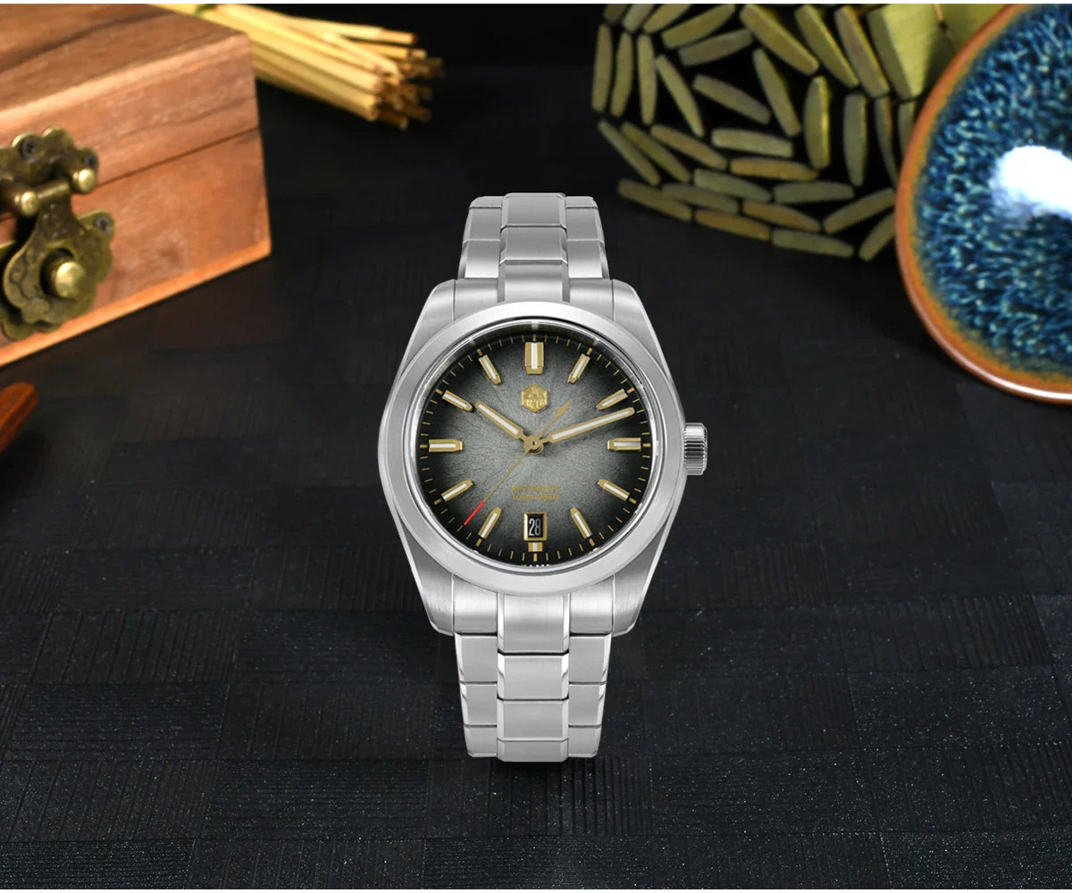 San Martin 36/39/42mm SN0144 JianZhan Dial Gada Watch Miyota 9015 Original Design Men Luxury Dress Automatic Mechanical Watches