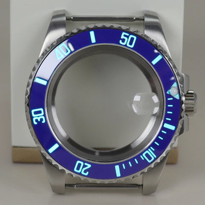 40mm Watch Case Ceramic C3 Bezel For Seiko NH35 NH36 NH34 nh70 Miyota8215 Eta2824 28.5mm Dial With Sapphire Crystal Waterproof