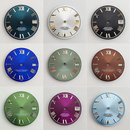28.5mm NH35 dial Roman dial S Dial Modified Dial for NH35/NH36 Automatic Movement Watch accessories