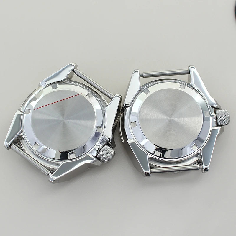 Modified Samurai Diving Watch Case 43.8mm For Seiko NH35 NH36 NH38 NH34 4R36 Movement 28.5mm Dial Sapphire Crystal Ceramic Bezel