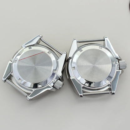 Modified Samurai Diving Watch Case 43.8mm For Seiko NH35 NH36 NH38 NH34 4R36 Movement 28.5mm Dial Sapphire Crystal Ceramic Bezel